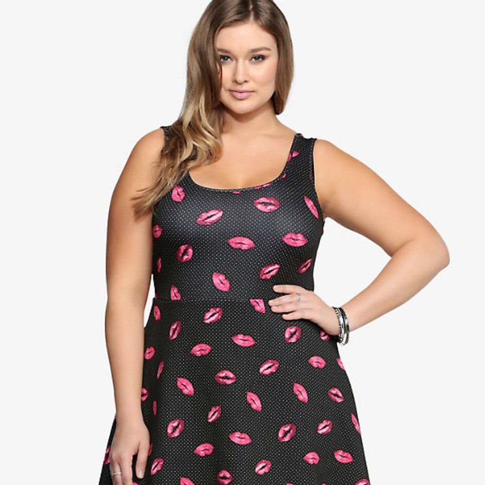 Polka Dot Lipstick Dress